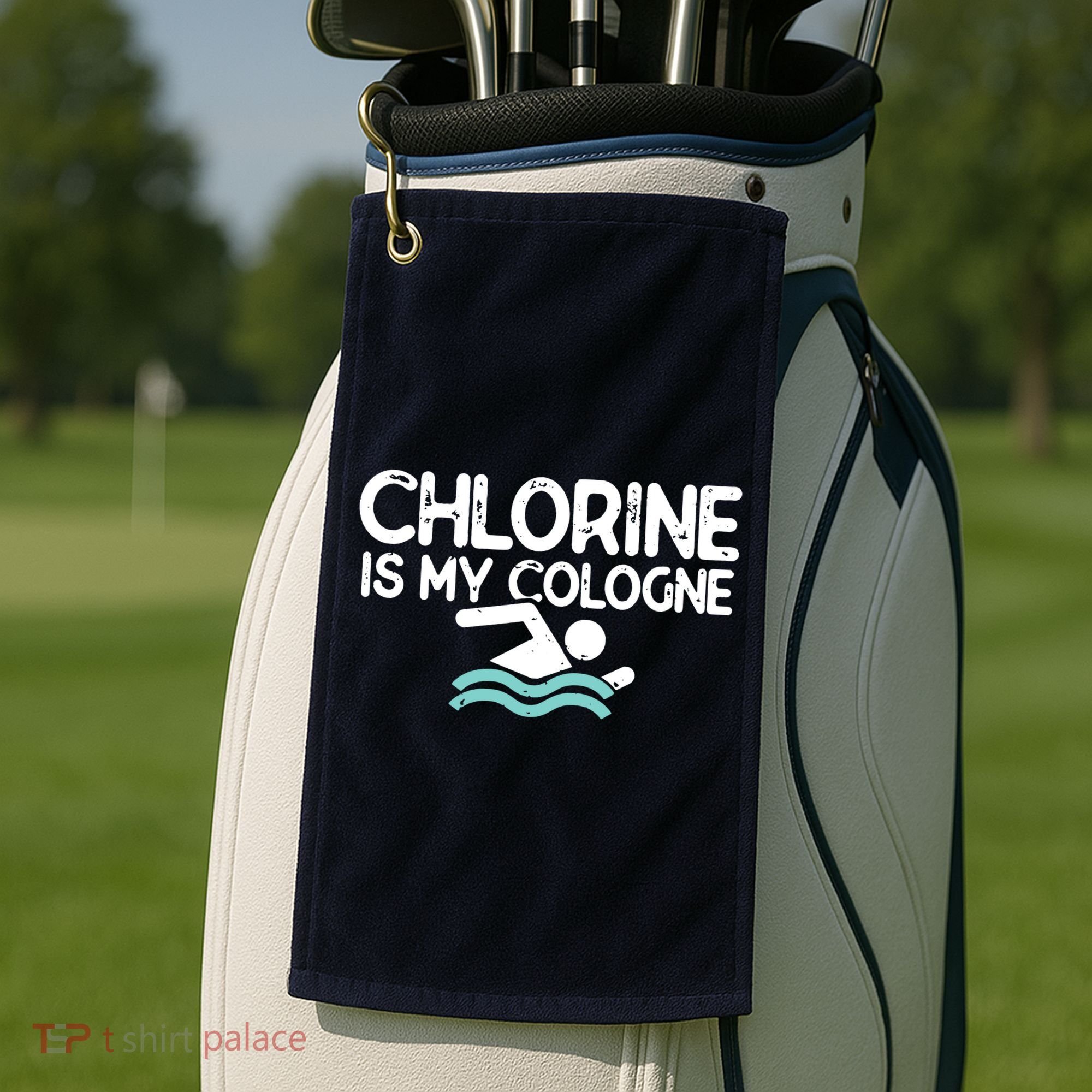 Swimmer Shirts For Men Funny Swimming Pool Gifts Golf Towel