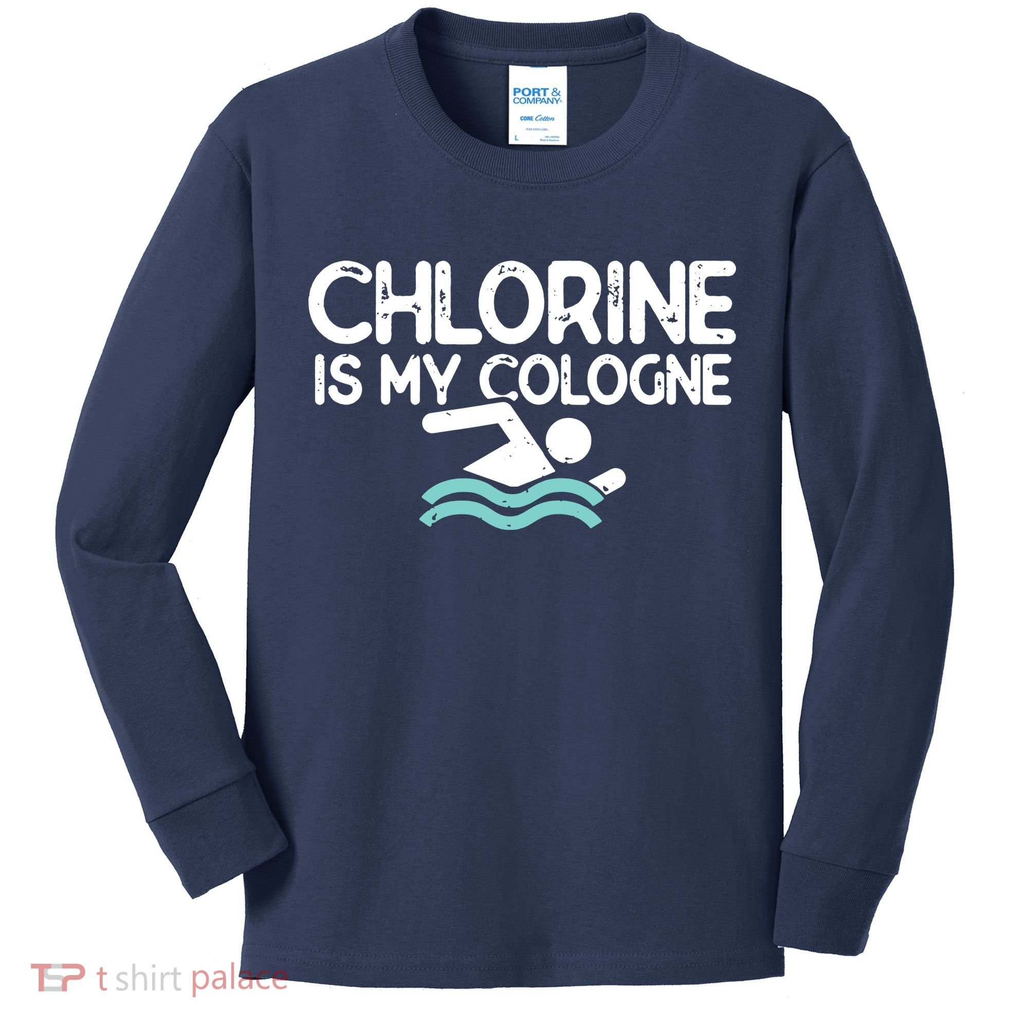 Swimmer Shirts For Men Funny Swimming Pool Gifts Kids Long Sleeve Shirt