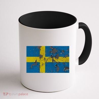 Sweden Stone Flag Coffee Mug back