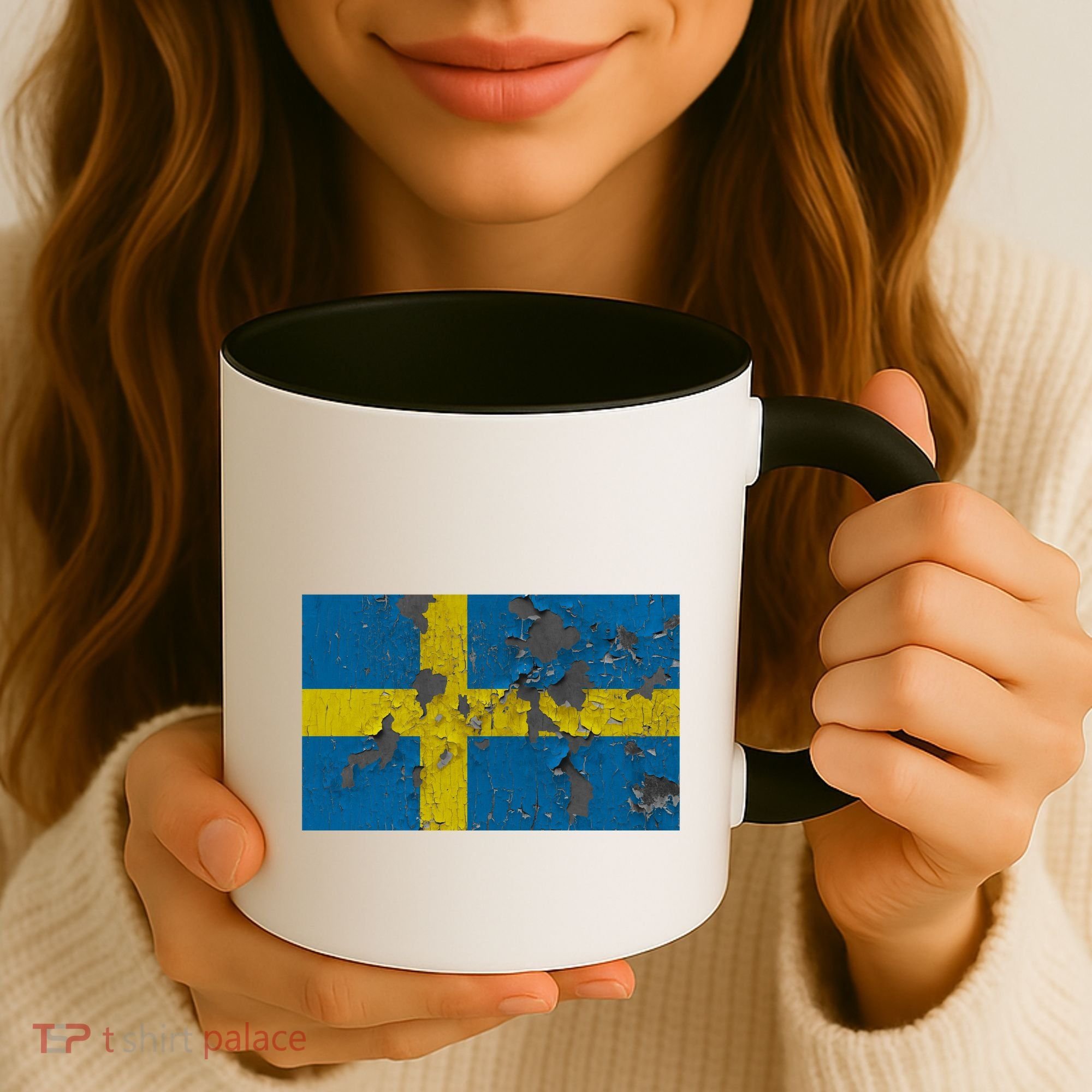 Sweden Stone Flag Coffee Mug