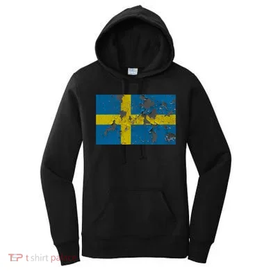 Sweden Stone Flag Women's Hoodie