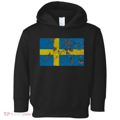 Sweden Stone Flag Toddler Hoodie