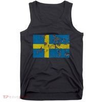 Sweden Stone Flag Tank Top thumb 0
