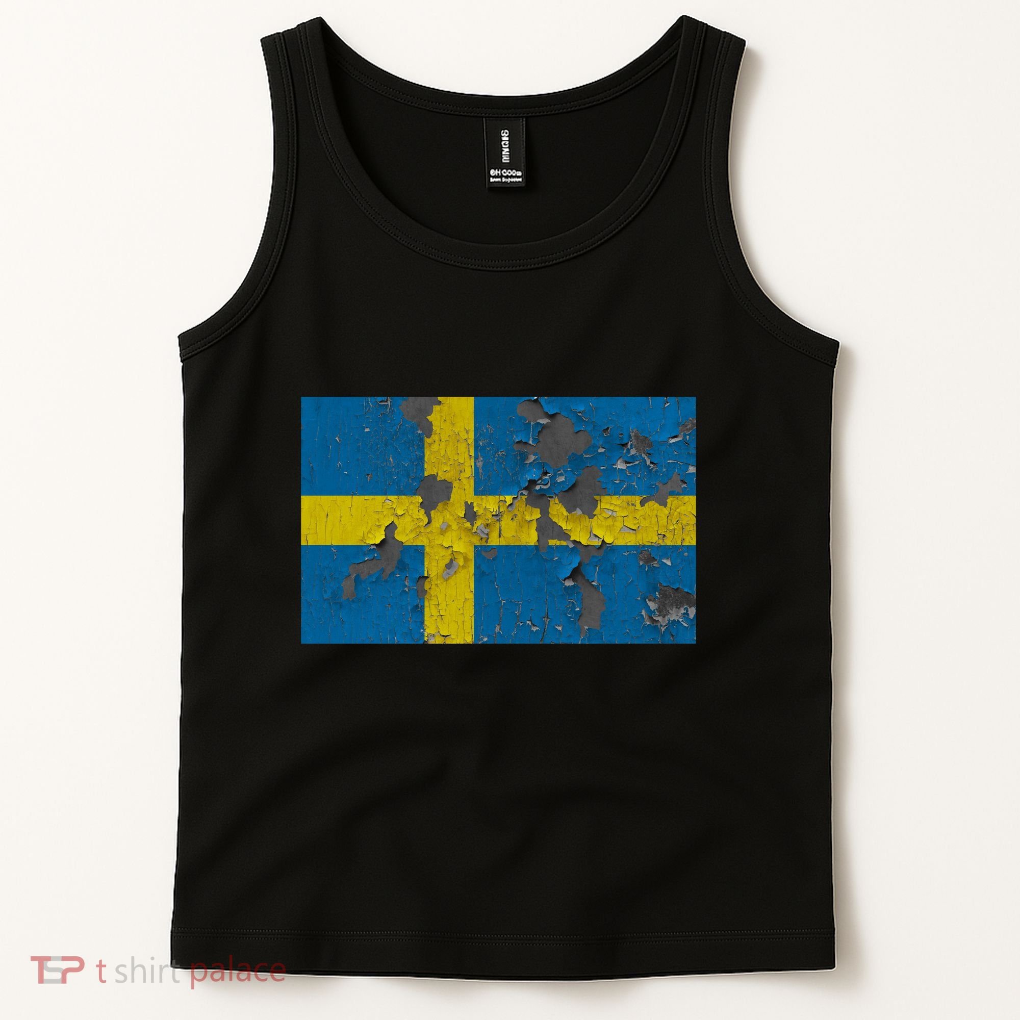 Sweden Stone Flag Tank Top