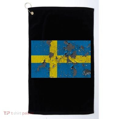 Sweden Stone Flag Golf Towel
