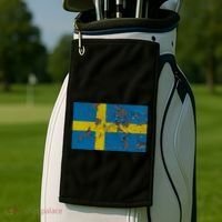 Sweden Stone Flag Golf Towel thumb 2