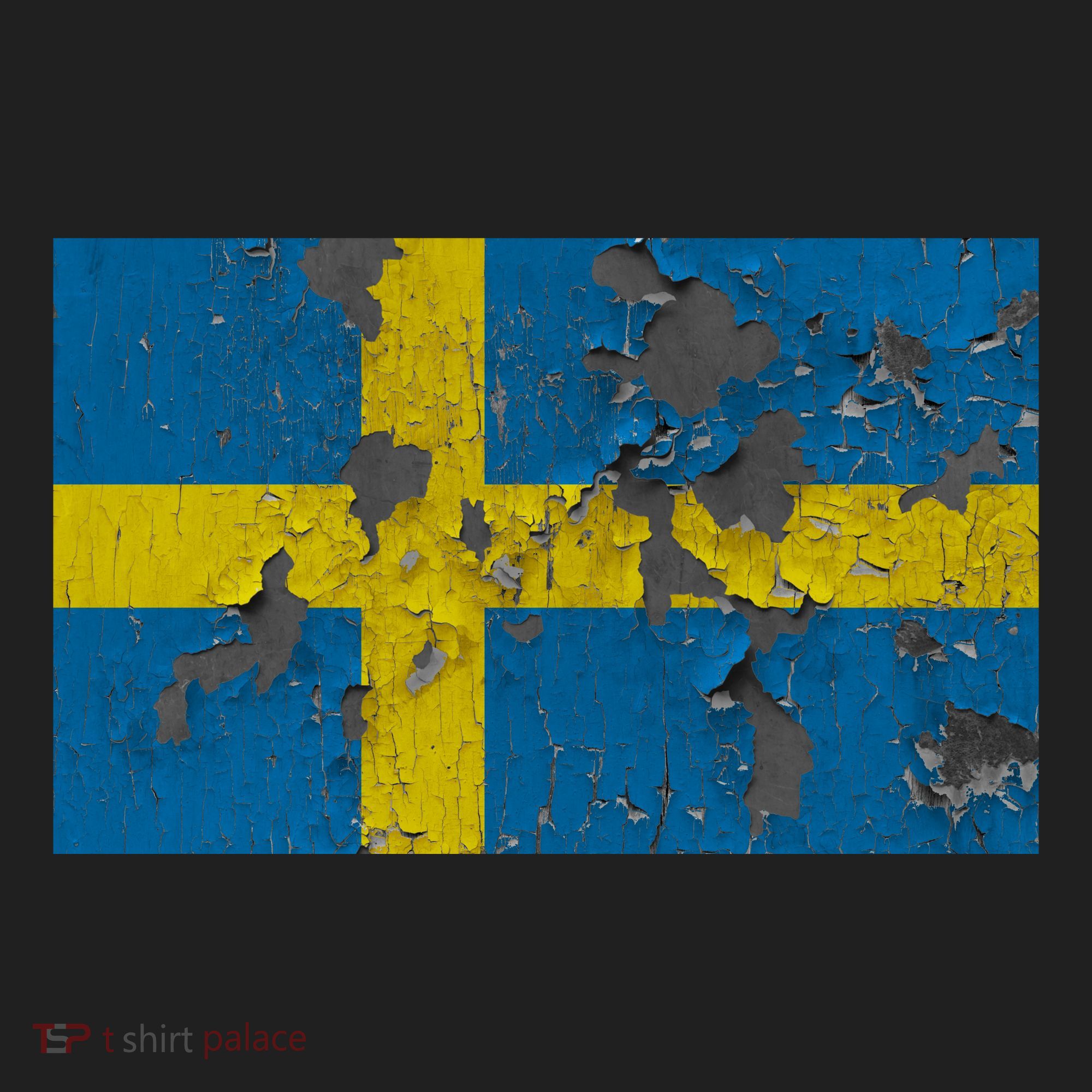 Sweden Stone Flag Golf Towel