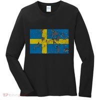 Sweden Stone Flag Women's Long Sleeve Shirt thumb 0