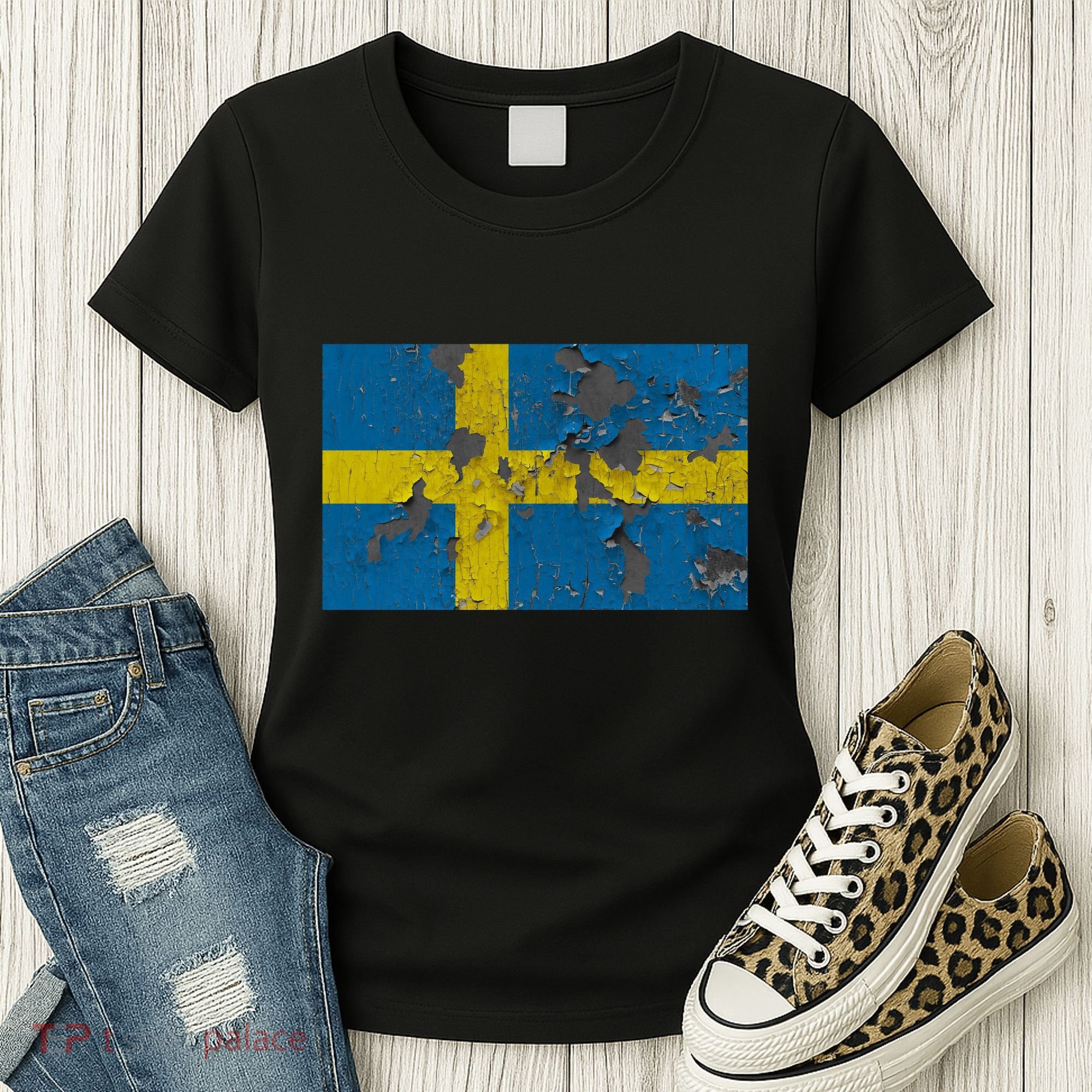 Sweden Stone Flag Women's T-Shirt