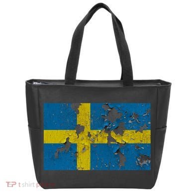 Sweden Stone Flag Tote Bag