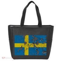 Sweden Stone Flag Tote Bag thumb 0