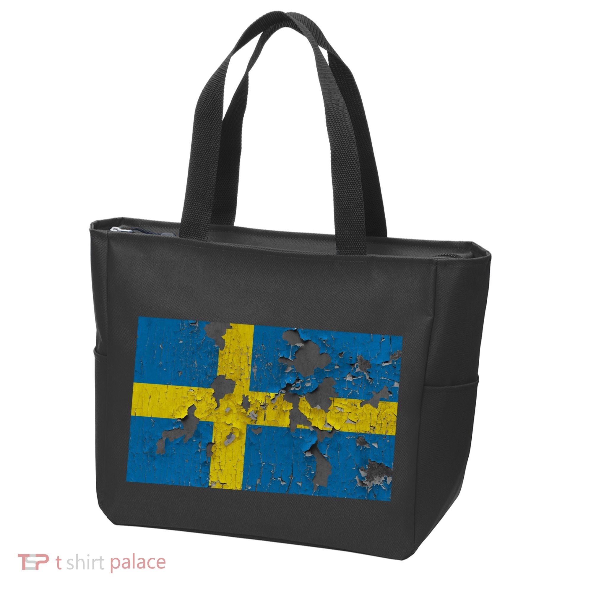 Sweden Stone Flag Tote Bag