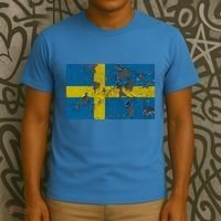 Sweden Stone Flag T-Shirt thumb 3