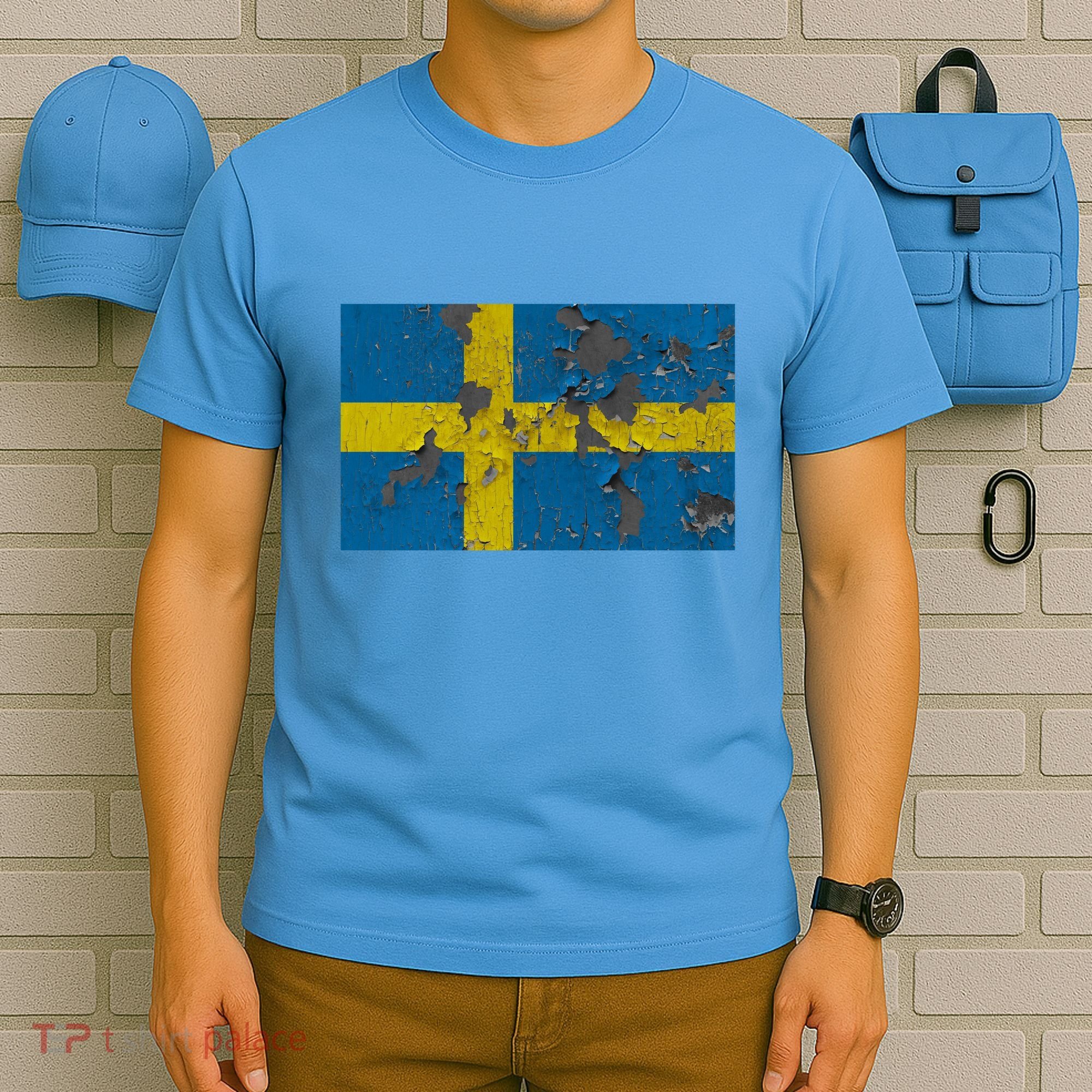 Sweden Stone Flag T-Shirt