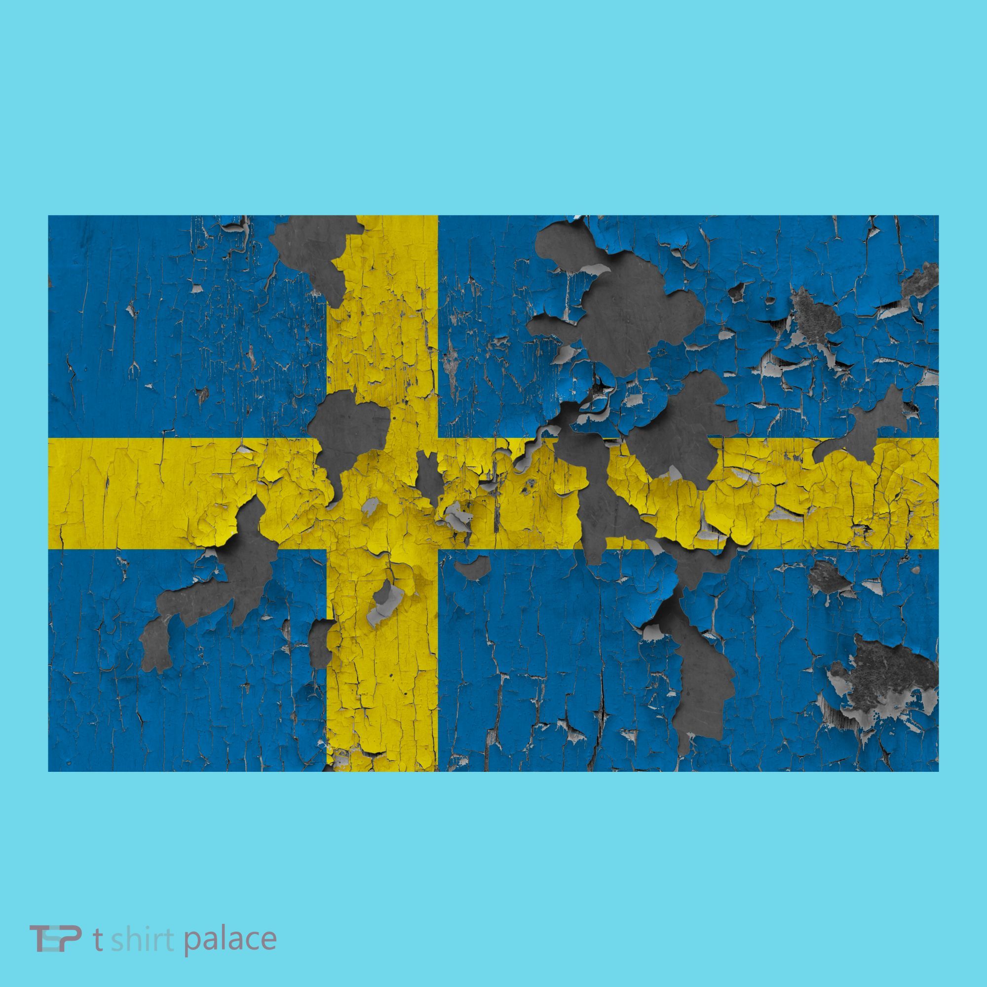 Sweden Stone Flag Kids Long Sleeve Shirt