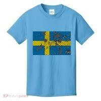 Sweden Stone Flag Kids T-Shirt thumb 0