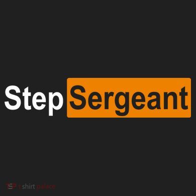 Step Sergeant Funny Military Comfort Colors Heavyweight Long Sleeve T-Shirt
