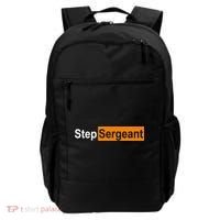 Step Sergeant Funny Military Backpack thumb 0