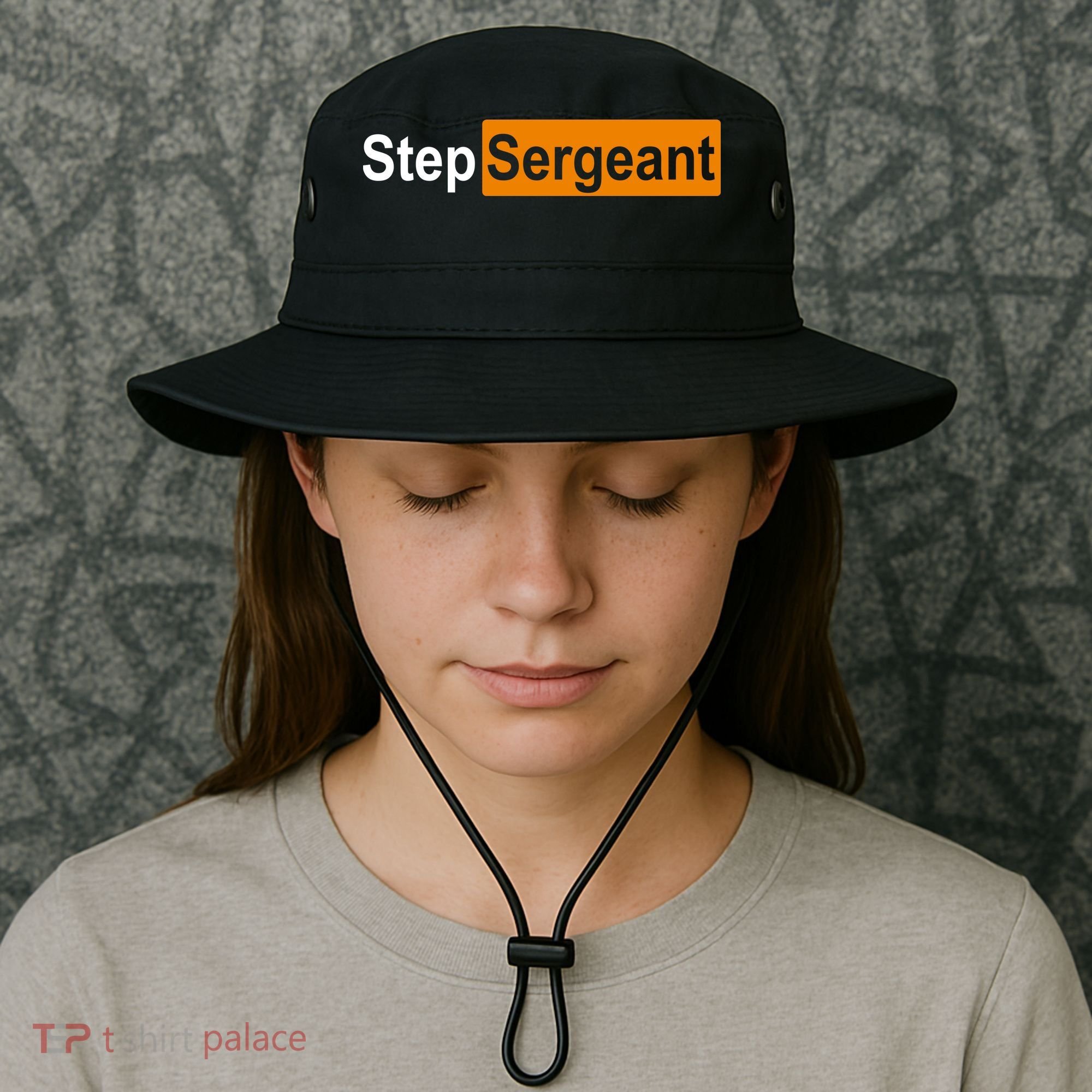 Step Sergeant Funny Military Bucket Hat