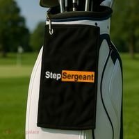 Step Sergeant Funny Military Golf Towel thumb 2