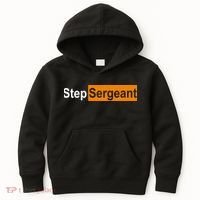 Step Sergeant Funny Military Kids Hoodie thumb 0
