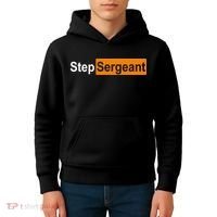 Step Sergeant Funny Military Kids Hoodie thumb 4