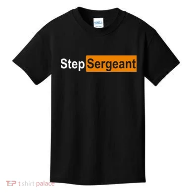 Step Sergeant Funny Military Kids T-Shirt