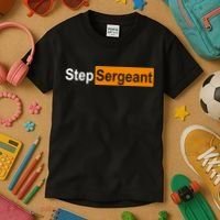 Step Sergeant Funny Military Kids T-Shirt thumb 3