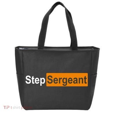 Step Sergeant Funny Military Tote Bag