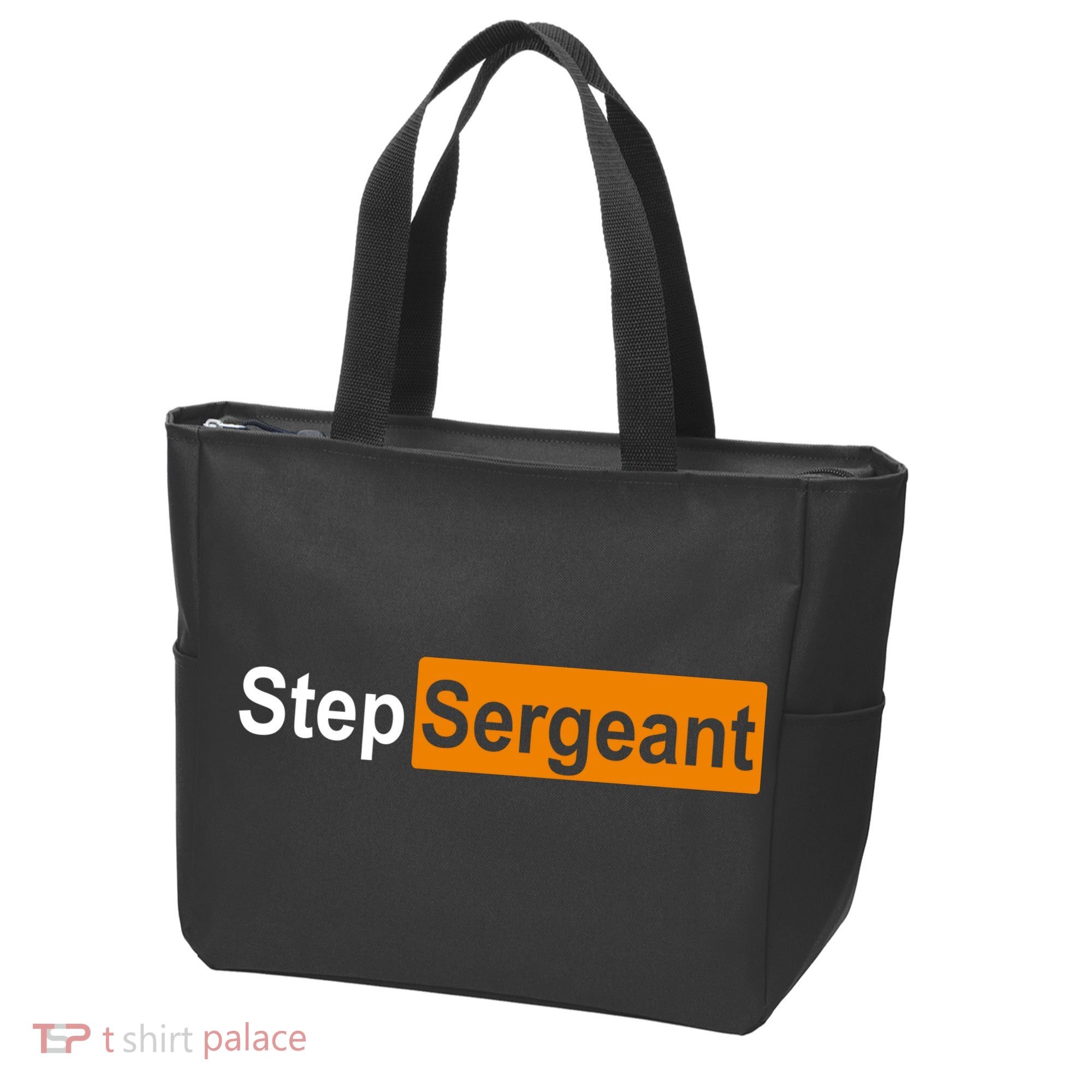 Step Sergeant Funny Military Tote Bag