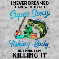 Super Sexy Fishing Lady Fish Lover T-Shirt thumb 7