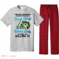 Super Sexy Fishing Lady Fish Lover Pajama Set thumb 0