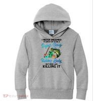 Super Sexy Fishing Lady Fish Lover Kids Hoodie thumb 0