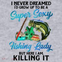 Super Sexy Fishing Lady Fish Lover Women's Sweatshirt thumb 2