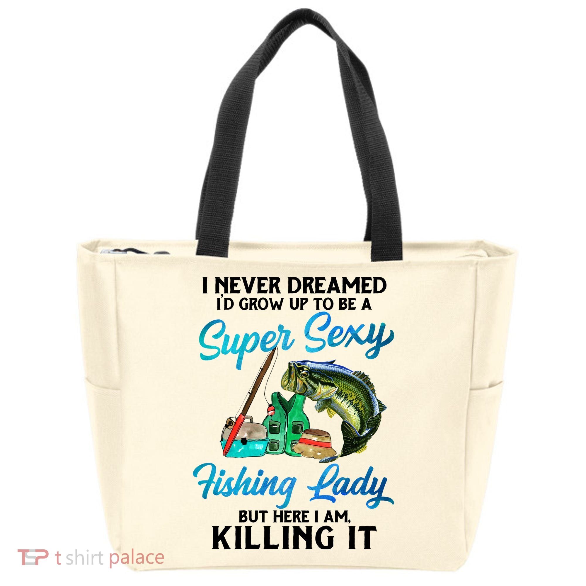Super Sexy Fishing Lady Fish Lover Tote Bag