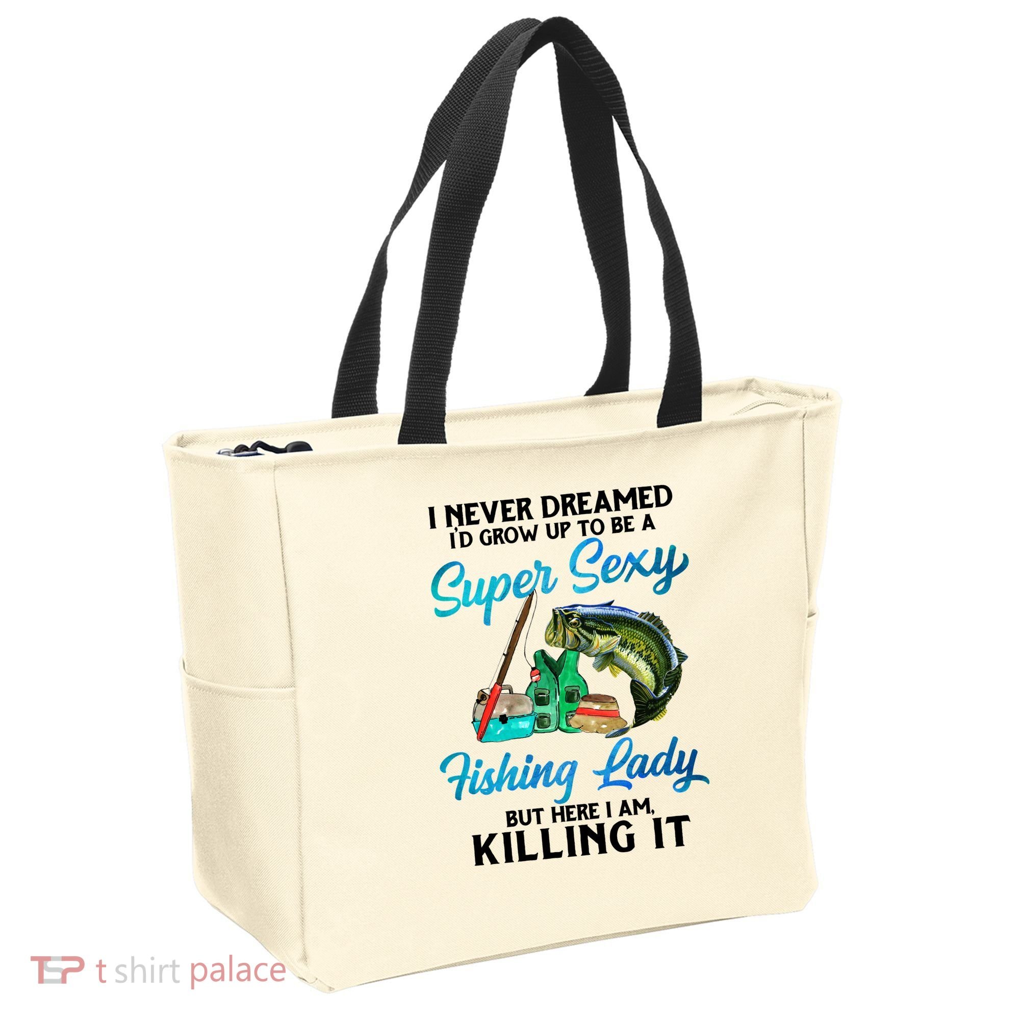 Super Sexy Fishing Lady Fish Lover Tote Bag