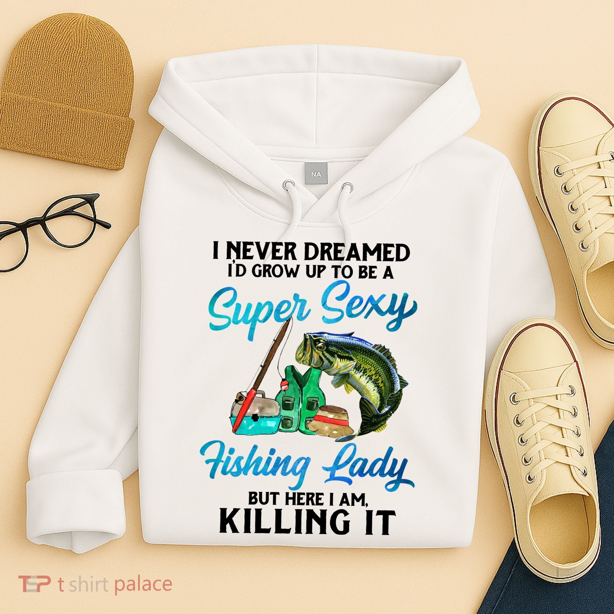Super Sexy Fishing Lady Fish Lover Hoodie