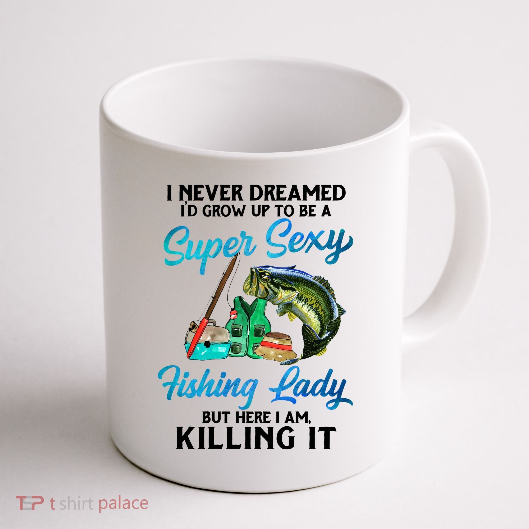 Super Sexy Fishing Lady Fish Lover Coffee Mug