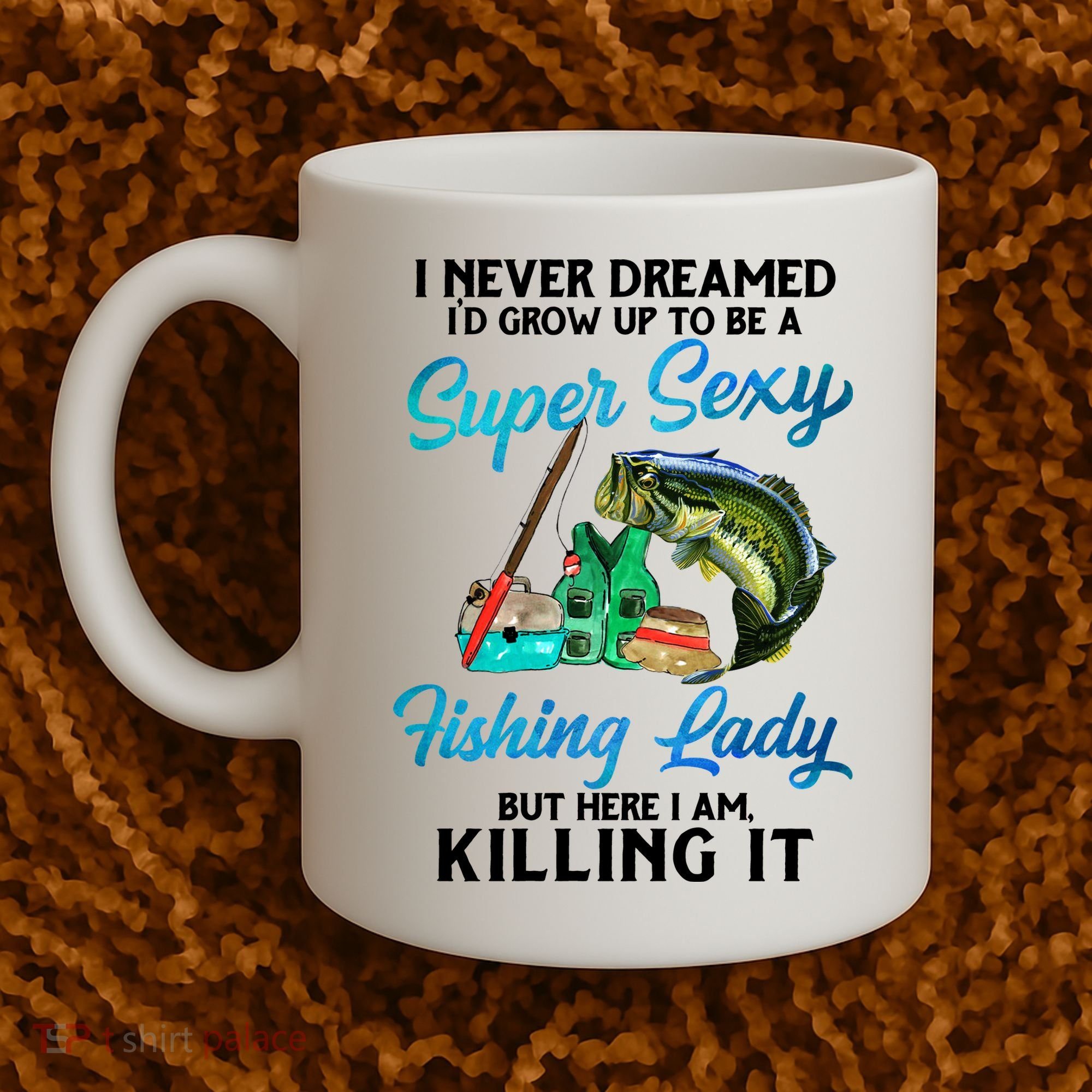 Super Sexy Fishing Lady Fish Lover Coffee Mug