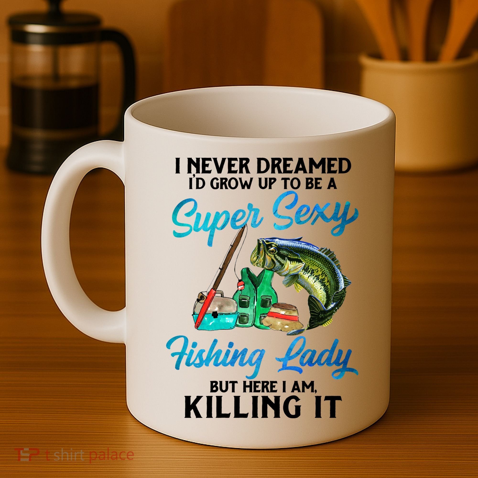 Super Sexy Fishing Lady Fish Lover Coffee Mug