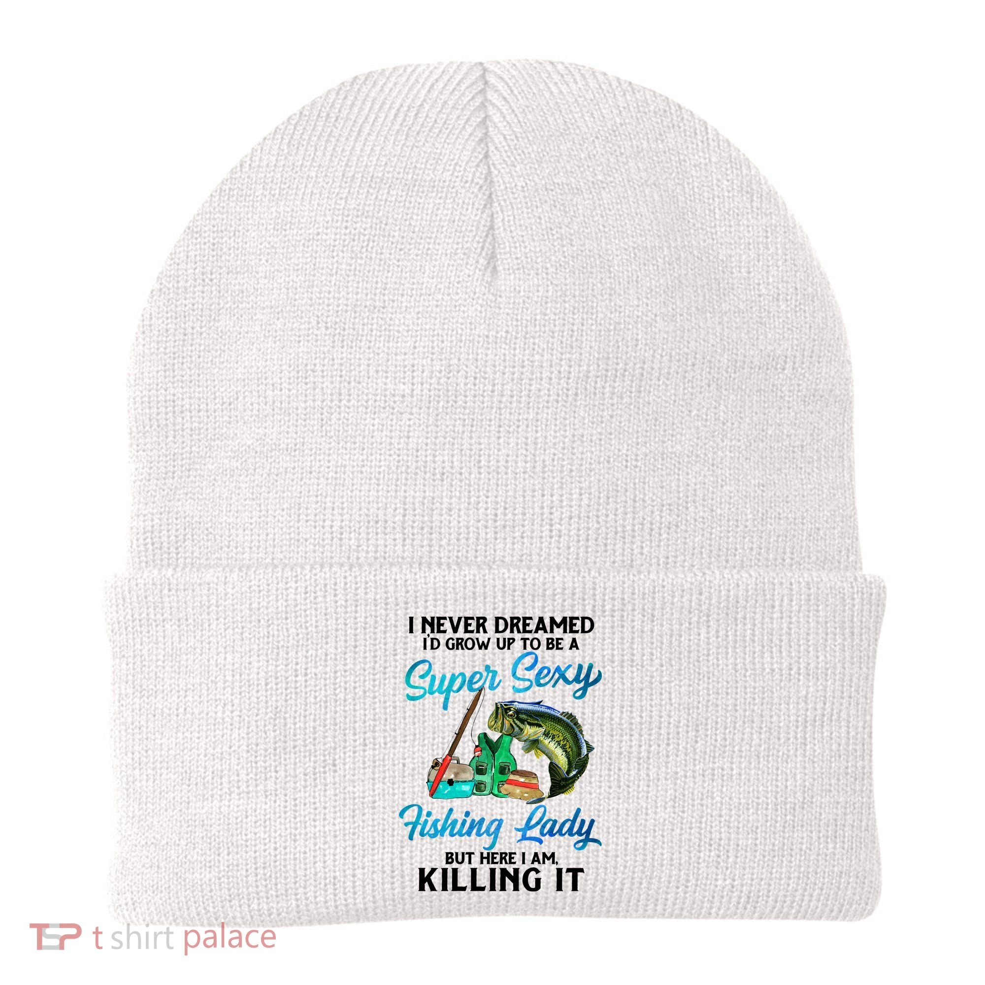 Super Sexy Fishing Lady Fish Lover Beanie
