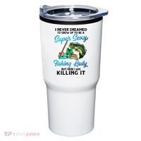 Super Sexy Fishing Lady Fish Lover Tumbler thumb 0