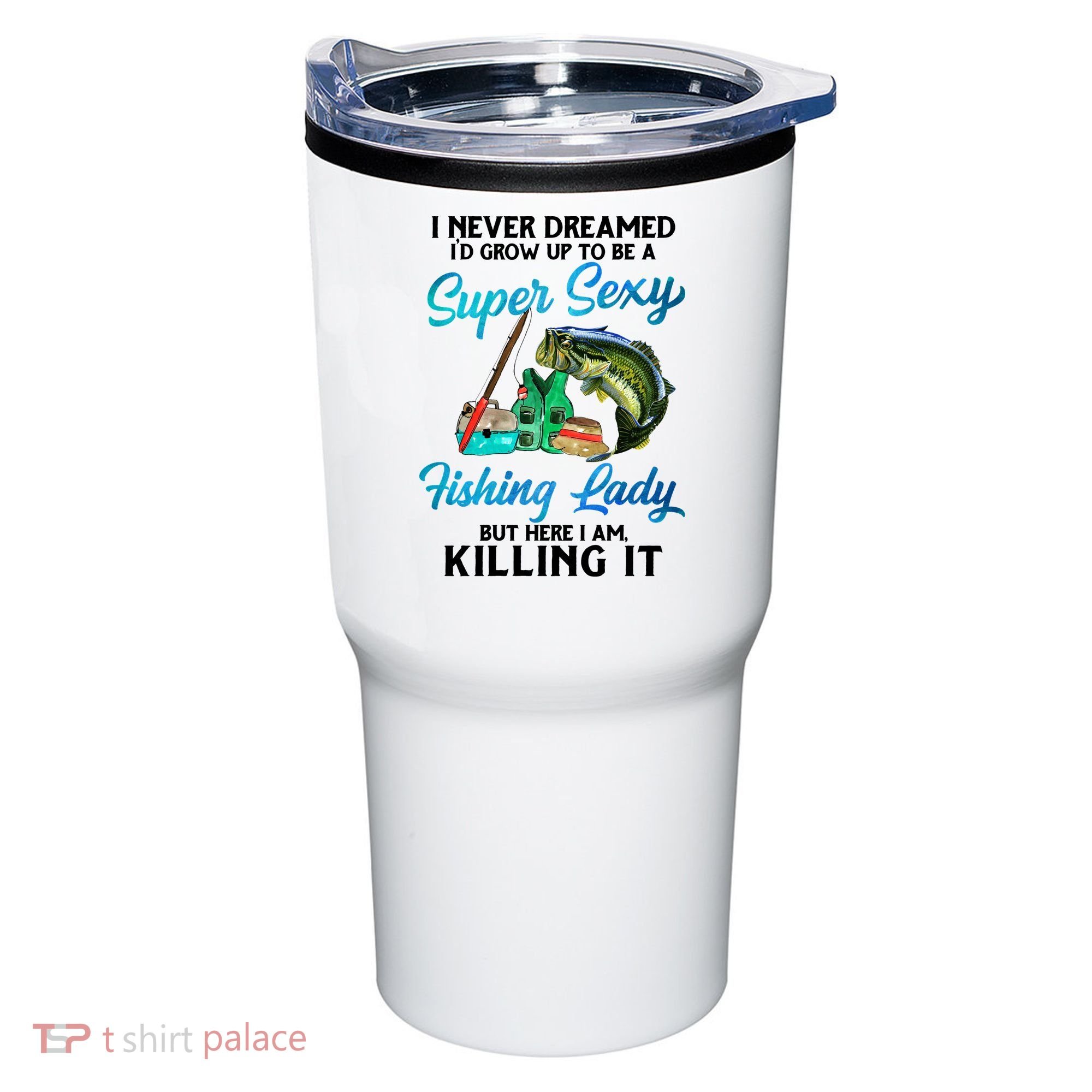 Super Sexy Fishing Lady Fish Lover Tumbler