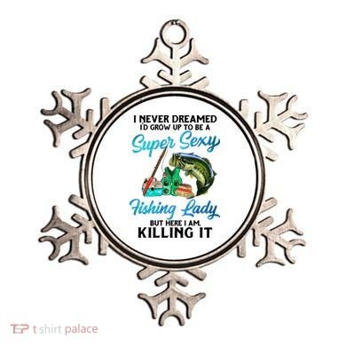 Super Sexy Fishing Lady Fish Lover Ornament