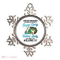 Super Sexy Fishing Lady Fish Lover Ornament thumb 0
