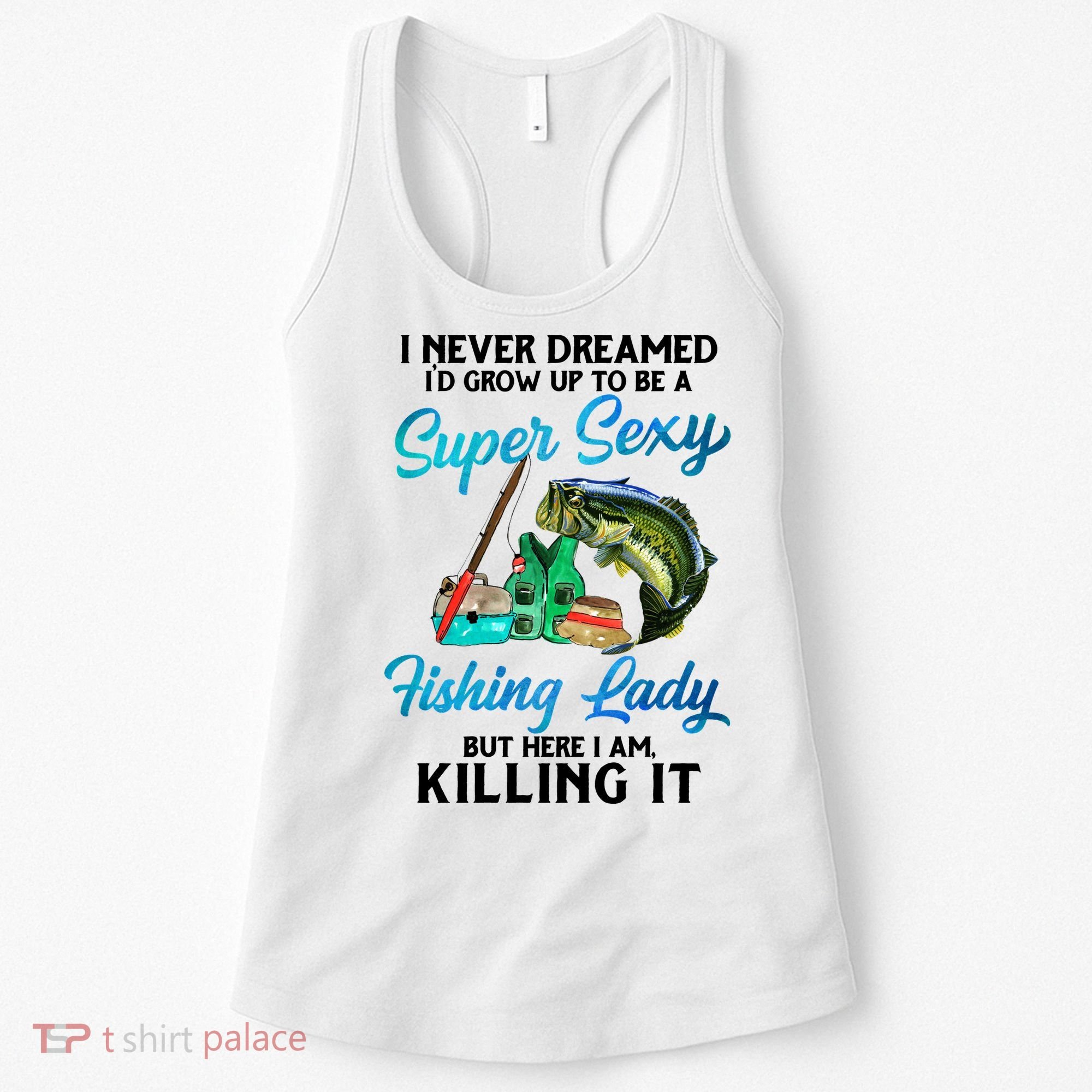 Super Sexy Fishing Lady Fish Lover Women's Tank Top