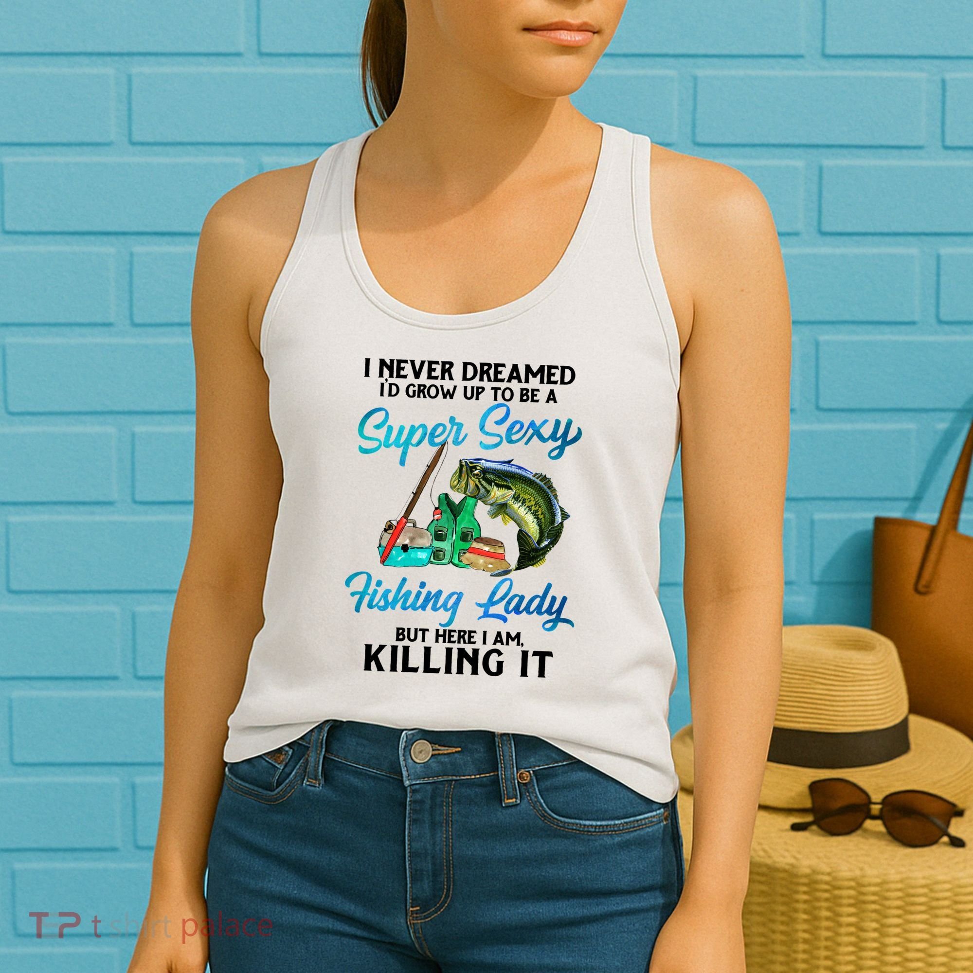 Super Sexy Fishing Lady Fish Lover Women's Tank Top