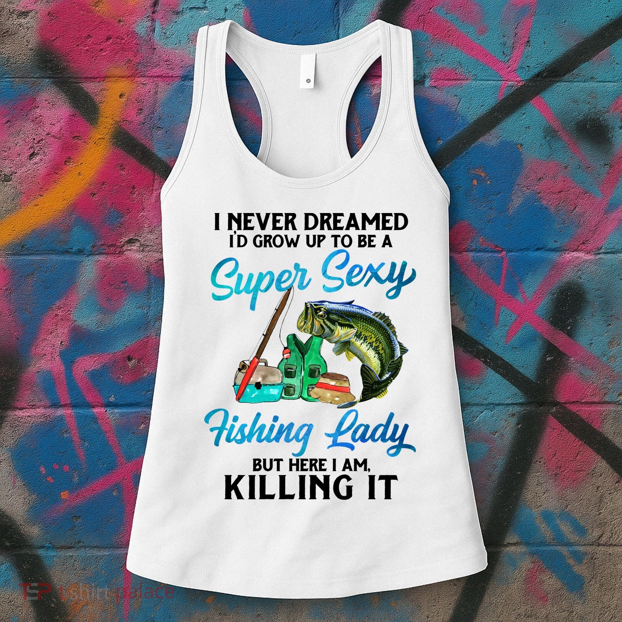 Super Sexy Fishing Lady Fish Lover Women's Tank Top