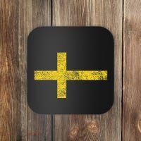 SWEDEN SWEDISH FLAG SVENSKA SVERIGE NORDIC CROSS Coaster thumb 0