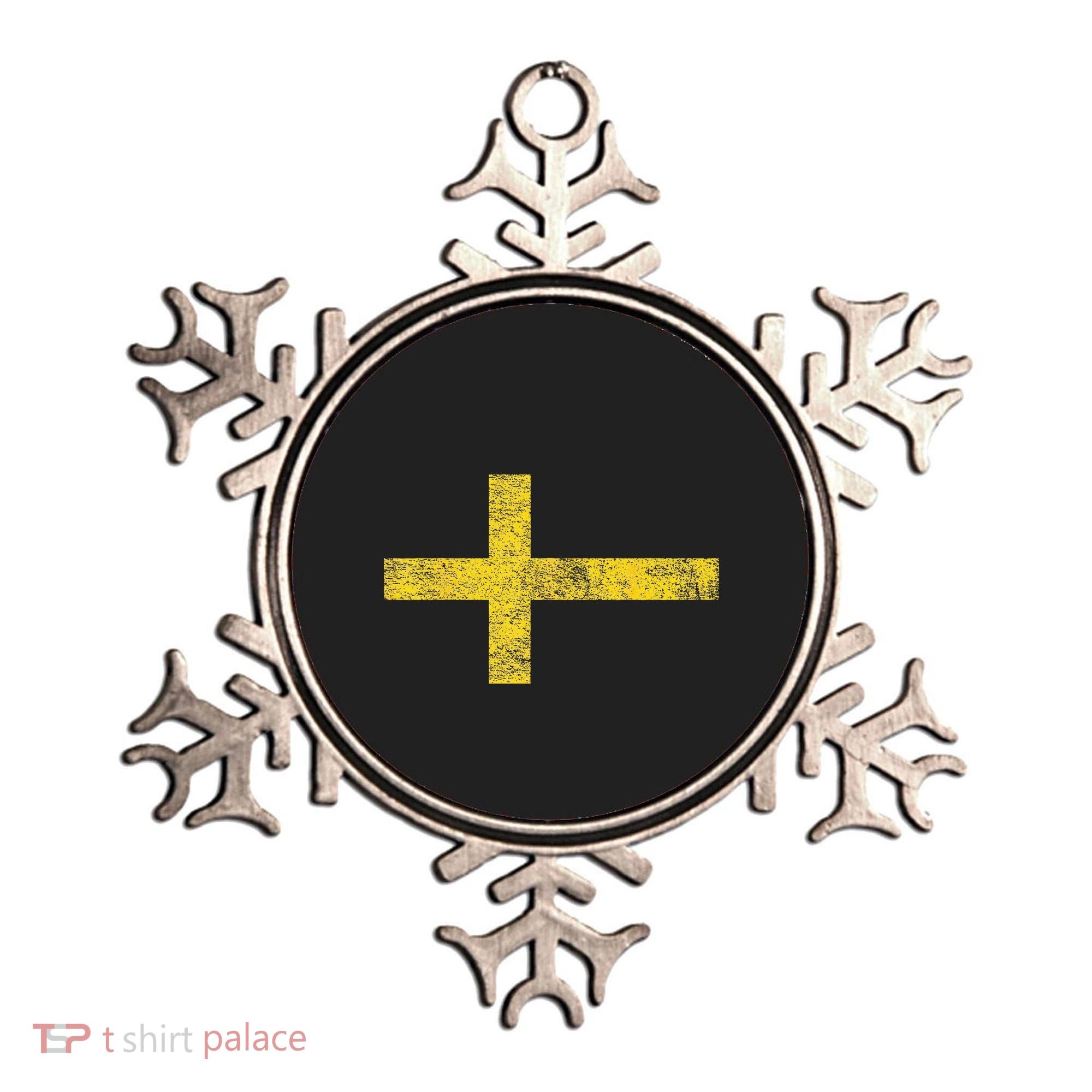 SWEDEN SWEDISH FLAG SVENSKA SVERIGE NORDIC CROSS Ornament
